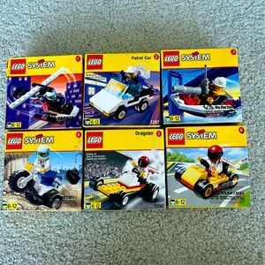 LEGO SYSTEM COMPLETE COLLECTION!!! 6 SETS!  RETIRED!!